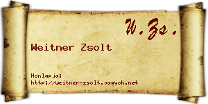 Weitner Zsolt névjegykártya